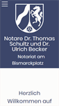 Mobile Screenshot of notare-schultz-becker.de